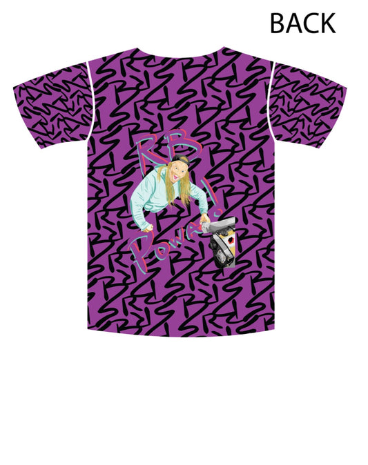 Baka Style Racing :  RB POWA! @Baka_Style_turboo Sublimation Purple T-shirt